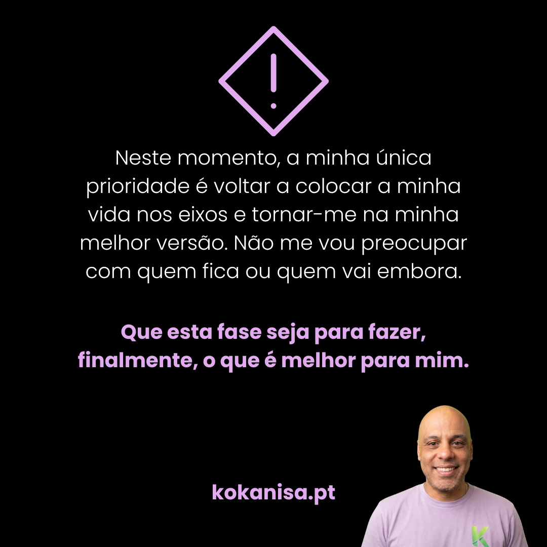 O foco no essencial: Construir a minha melhor versão