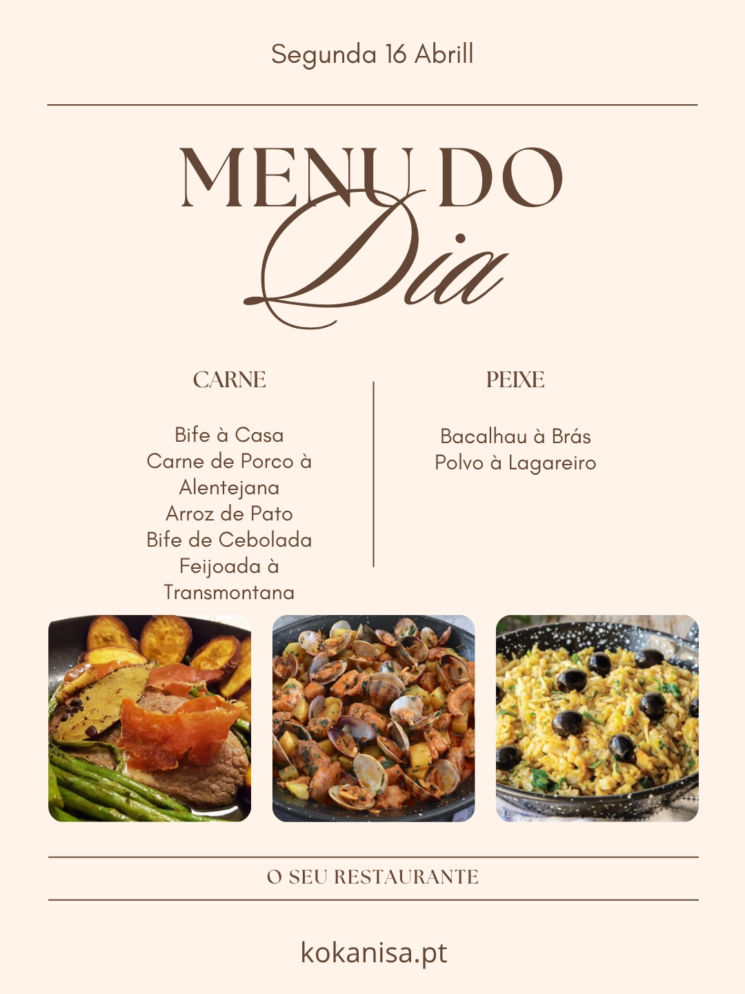 Menu A