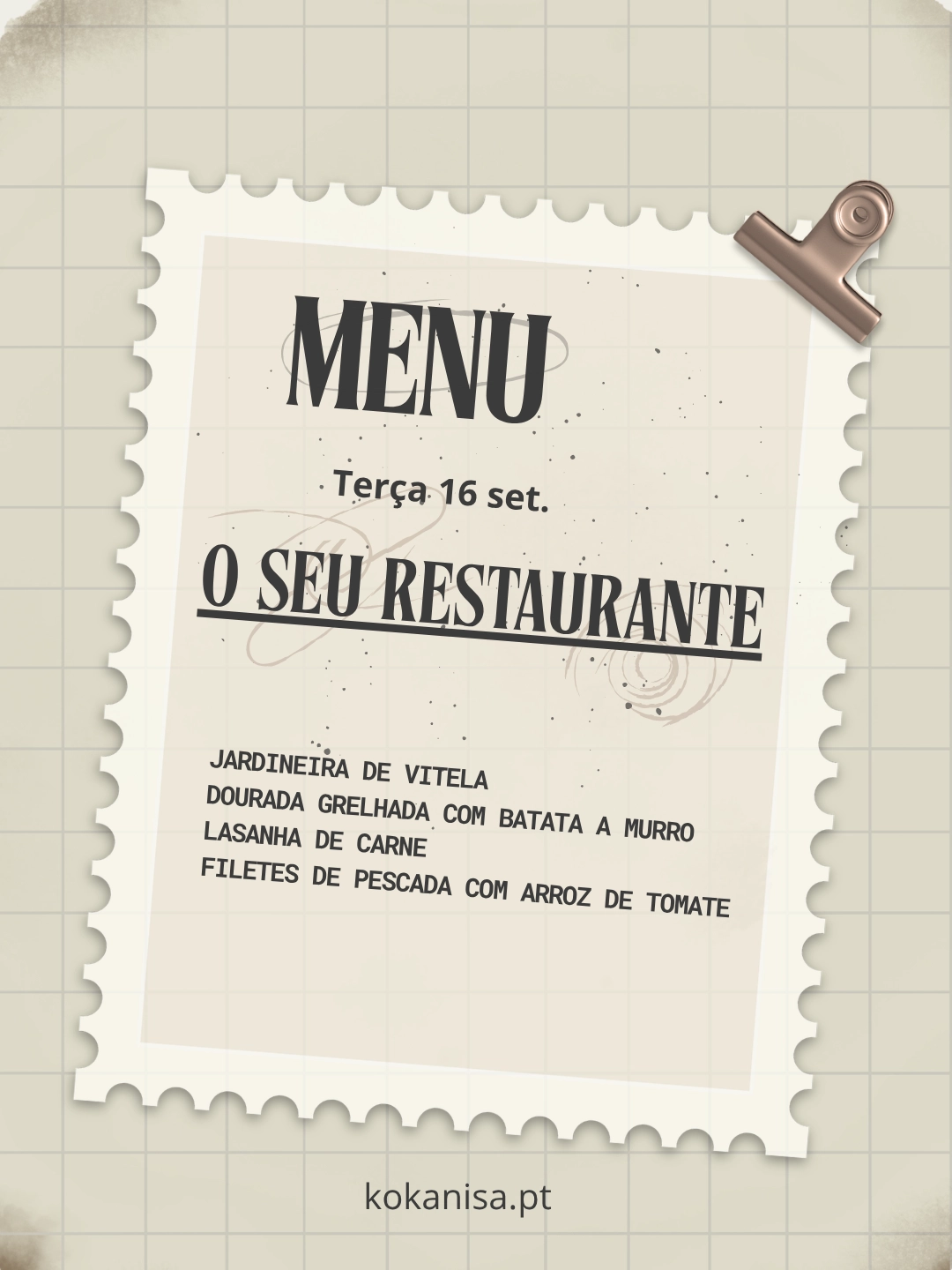 Menu B
