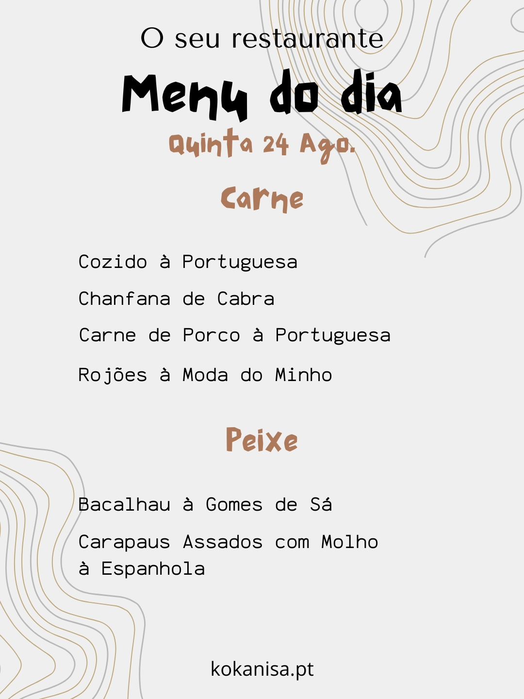 Menu D