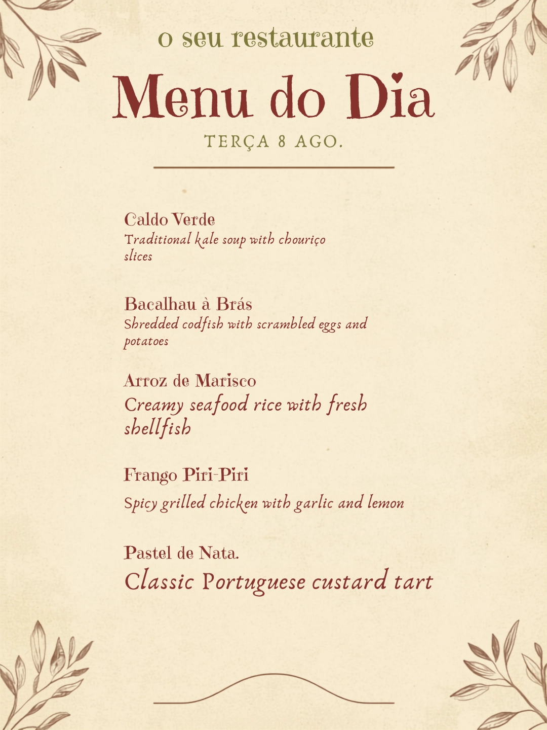 Menu J