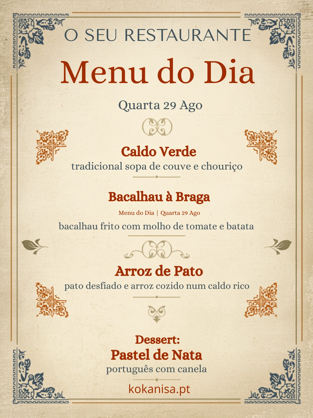 Menu L