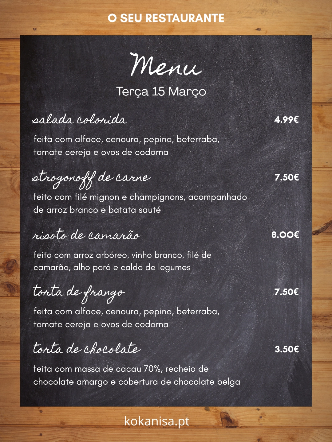 Menu O