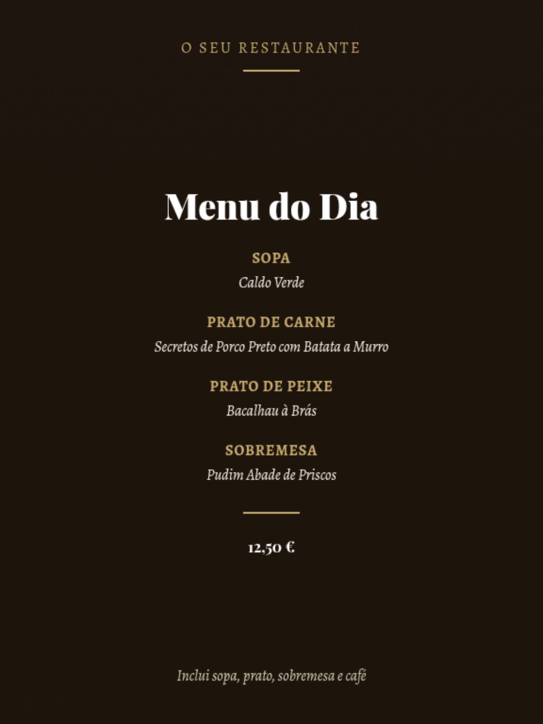 Menu W